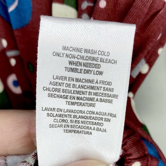 Ruffle Butts Maroon Floral Long Sleeve Bubble Romper Size 2T - Picture 7 of 7